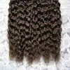 Cheveux brésiliens bouclés 100% Remy Fusion humaine bouclés kératine européenne I Tip Hair I Tip Extension de cheveux pré-collée