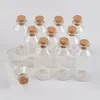 32*70*12.5mm 30ml Glass Bottles With Corks For Wedding Holiday Decoration Christmas Gifts Empty Transparent Jars Cork 50pcs