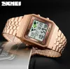 SKMEI nuovo orologio elettronico quadrato moda business watch223s multifunzione