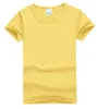 Camisetas para hombres Casual Múltiples colores sólidos Camiseta de manga corta para hombres Mujeres Niños Buena calidad Camisetas con cuello redondo Amantes del verano Tops familiares