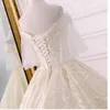 럭셔리 레이스 공 가운 웨딩 드레스 2022 Boho Off 어깨 모조 다이아몬드 페르시 스팽글 코트 열차 빈티지 공주 신부 가운 드레스