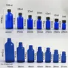 黒色のフェノール性コーンキャップ1オンスブルー化粧品容器と200 x 5ml 10ml 15ml 20ml 30ml 50ml 100mlコバルト青いガラス瓶