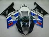 طقمات biue سوداء لمجموعة SUZUKI GSXR 1000 K3 2003 2004 fairing kit GSXR1000 03 04 هيكل السيارة GSXR1000 RV20