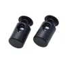 100pcslot Mini Cord Lock Stopper Widely Used For Garment AccessoriesBagsShoe Lace Black 5226214