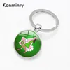 Konmniry aka Sorority Glass Dome Key Chains Holder Charms Kap Srebrne Breloki Kobiety Mężczyźni Moda Biżuteria1