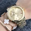 Orologio di marca di moda Orologio da polso al quarzo con cinturino in metallo stile ragazza da donna G36