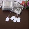 500PCsBag Whole Jewelry Tag with Display String lable custom printed clothing tags white8029446