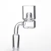 Nowy Quartz Banger z wymienną miską Bezpoziomowy wymienny wymienny kwarcowy paznokci 2 Rozmiary dania Dia 25mm 32mm staw 10mm 14mm 18mm do szklanych bongs