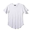 Mode bomull män förlängda t-shirt longline hip hop tee shirts kvinnor justin bieber swag kläder hajuku rock tshirt homme homme