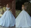 Sexy A Line Wedding Dresses Off Shoulder Cap Sleeves Beads Arabic Lace Appliques Open Back Long Illusion Plus Size Formal Bridal Gowns