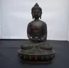 8 "Tibet Velho Tibetano Buddhis Amitabha bronze buddha statu