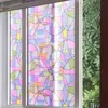 45x200cm Privatsphäre strukturierte statische Kleber Buntglasfenster Film Home Decor UV Anti Glas Film Fenster Aufkleber -FF