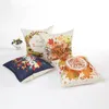 Merci donnant Style coton lin housse de coussin fleur de fruits imprimé taie d'oreiller pour canapé voiture maison décorative