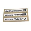 Nouveau 1 pcs 3D Chrome Argent et Noir Actif Hybride 3 5 7 Coffre Couvercle Arrière Emblèmes Badge Noir Lettres pour BMW 3-5-7 Série