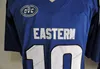 Custom Eastern #10 Jimmy Garoppolo FCS Blue Jersey Ed Sf Black Red White Rush NCAA Football Mens Youth Women Kid
