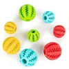 5 cm Huisdier Hoge Kwaliteit Hond Kat Puppy Chew Speelgoed Bal Chew Toys Tand Cleaning Balls Food Dog Toy Rubber Balls QW7847