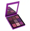 In Stock Eyeshadow 9 Color Eyeshadow Palatte with Makeup Mirror Portable Makeup Highlighter Makeup Palatte Shinny