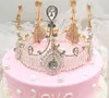 Cake baking, decorating the bride, lace, crown, birthday accessories, handmade queen retro queen dress.