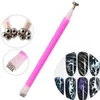 Nieuwe Nail Art Magneet Stick Double Head Cat Eye Magneet Pen Bloem Lijn Strip Effect Nail Make-up