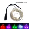 Weihnachtslicht-LED-Lichterkette, 5 m, 10 m, DC 12 V, Silberdraht, Feengirlande, LED-Weihnachtsbeleuchtung, für drinnen und draußen, Hochzeit, Party-Dekoration