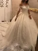 Robe de noiva Appliques robe de bal robe de mariée avec manches longues princesse robes de mariée robes de mariée robe de mariée personnalisée