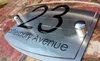 Letrero de casa Letras personalizadas Placa de letrero de casa contemporánea Número de puerta 1 a 999 Placa de nombre personalizada