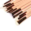 Dropshipping New Brand Brush 15pcs / Set Set di pennelli per trucco professionale Ombretto Eyeliner Blending Pencil Strumenti per cosmetici con Ba