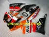 Kit carenatura moto per Honda CBR900RR 893 91 92 93 94 95 CBR900 RR 1991 1995 Set carenature rosso arancio nero + Regali HB01