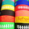 30 pièces largeur 24mm mélange de couleurs meilleurs amis bracelets en silicone bracelets en caoutchouc d'amitié hommes femmes en gros bracelets colorés fille garçon manchette