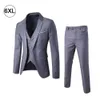 Mannen Trainingspakken Sets Kleding Slim Fit Bruiloft Kledingstuk Bruidsjonkers Kleding Broers Studenten Knappe Kleine Pakken Banket Vergadering