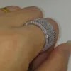 choucong Lovers Pave set 320PCS Diamant 10KT Or Blanc Rempli Bague De Fiançailles De Mariage Sz 5-11 Cadeau