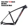 Carbomani Carbon Mountain Bike Ram 29er Kinesisk Kol MTB Cykelram T1000 Fibercykel 29 27.5er