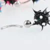 10PCS LOT Rainbow Color Silicon Ball Spike Belly Nipple Button ring Punk Mens Women Navel Piercing Body Jewelry285i