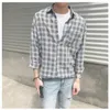 Men's Casual Shirts Long Sleeve Red Plaid Shirt Men Women Flannel Warm Strip Male Hawaiian Autumn M-2XL1196N