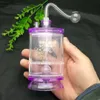 New Double acrylic hookah Wholesale Glass Bongs Accessories, Glass Water Pipe Smoking, Free Shipping