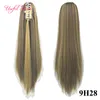 OMBRE valentines gift ponytail claw clip hair extension Synthetic Hair Extensions Pony Tail 24'' Straight Synthetic Clip In Hair ExtensioN