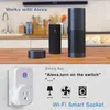 Plugs Smart Wifi Socket Plug Switch CN UK US EU Plug Remote Control Socket Outlet Timing Switch for Smart Home Automation