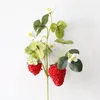 Le mûrier de fraise de fleur artificielle avec décoration de petits fruits fout a été utilisé pour simuler des fruits à la main des matériaux de bricolage BP056