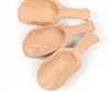 200 pcs/lot Mini cuillères en bois sel de bain poudre cuillère bain douche SPA outil sels de bain bonbons détergent à lessive poudre cuillère SN1476