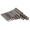 Fresa Freeshipping 1 / 16-1 / 2Inch Fresa in metallo duro Fresa per fresa HSS 4 Lame Utensili CNC Fresa CNC Fresa Utensili per fresatura 9 Pz / lotto