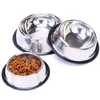Stainless Dog Bowl Pets Steel Standard Pet Dog bowls Puppy Cat Food or Drink Water Bowl Dish