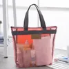 Outdoor-Schwimmbadhandtücher, Badeanzug-Behältertasche, Netz-Reißverschluss-Handtasche für Damen, Herren, Kinder, Strand, Sand, Auswärtstasche, Muschel-Aufbewahrungstaschen, Organizer