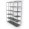 5-Layer Portable Closet Storage Organizer Wardrobe Clothes Rack With Shelves