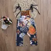 Ropa para niña, ropa de verano para recién nacido, mono con borlas florales, trajes, mono, mono, ropa de Boutique para niños, monos para bebé