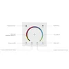 1 st 86 Panel PC Dimmer Full Color RGB RGBW Touchpanel DC12V-24V för 5730 2835 5050 Flexibel Strip Light