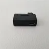 90 graden linkshoekige micro-USB naar USB type A-adapter man-vrouw OTG-converterconnector