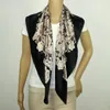 New Girl Women Lace Floral Satin Silk Scarf 90 Square Scarves Neckerchiefs 12mm Tjock Unisex # 4062