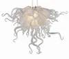 Lampade a sospensione Amber Amber Mano Blown Lampadari in vetro soffiato a forma di fiore moderno Lampadario a soffitto moderno plafoniera
