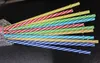 Colorful Reusable Hard Plastic Stripe Drinking Straws Birthday Wedding Party Decoration Bar Supplies Free Shipping ZA6214