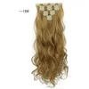 tani Blond Blond Black Brown Prosty klip Brazylijski Remy Human Hair 16 Clips Inon Human Hair Extension 7pcs Pełna głowa 4796185